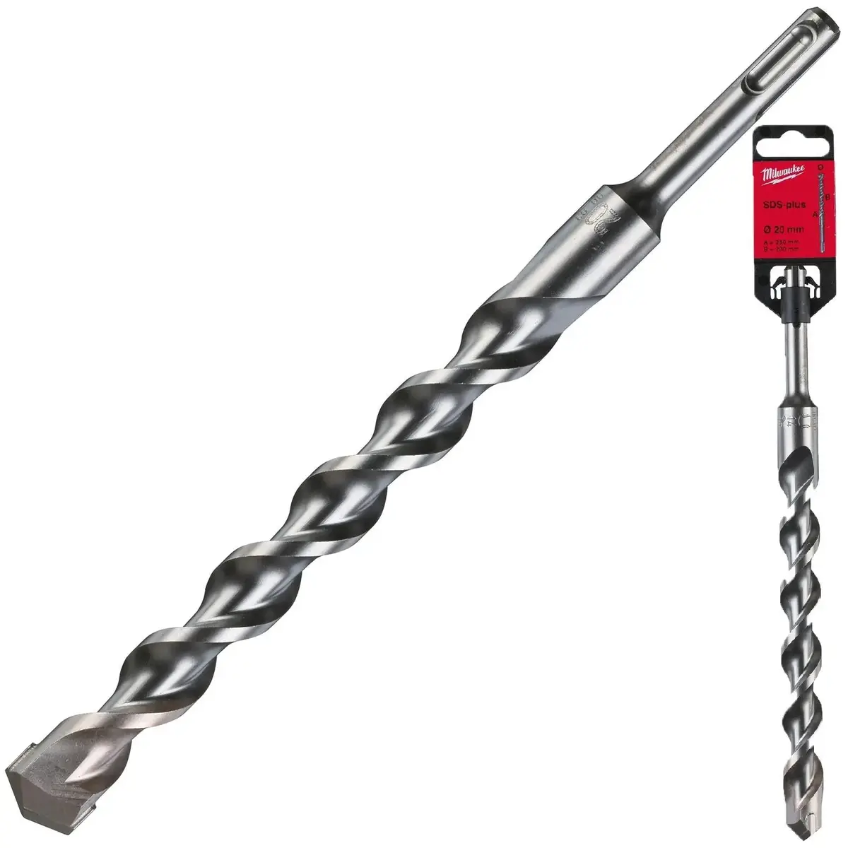 Milwaukee Sds Plus M2 Hammer Drill Bits 2 Cut 3-26 Mm Diameter 83