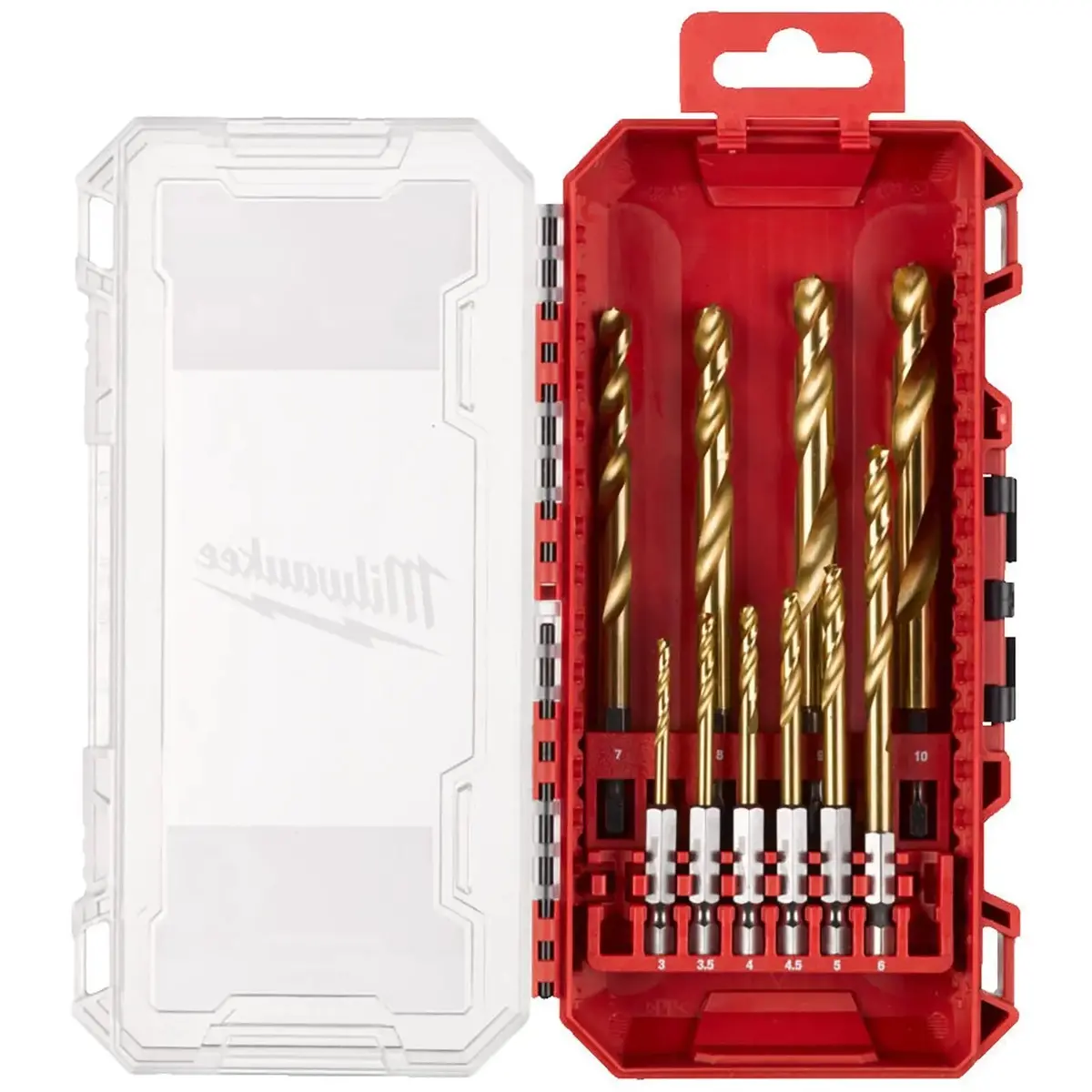 Milwaukee Shockwave Impact Duty Hss-G Red Hex Metal Drill Bit Set 10Pc 3-10Mm 1