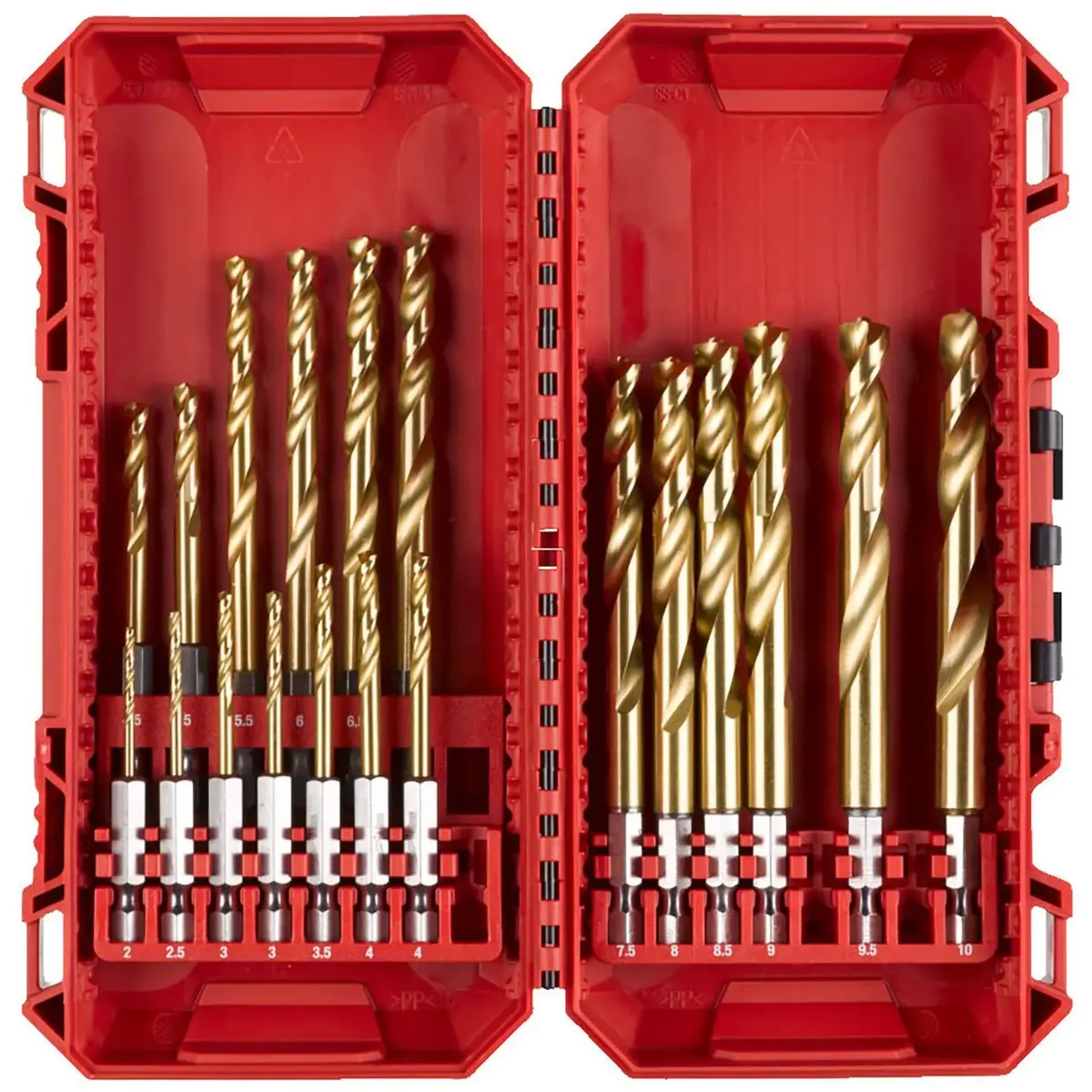 Milwaukee Shockwave Impact Duty Hss-G Red Hex Metal Drill Bit Set 19Pc 2-10Mm 1