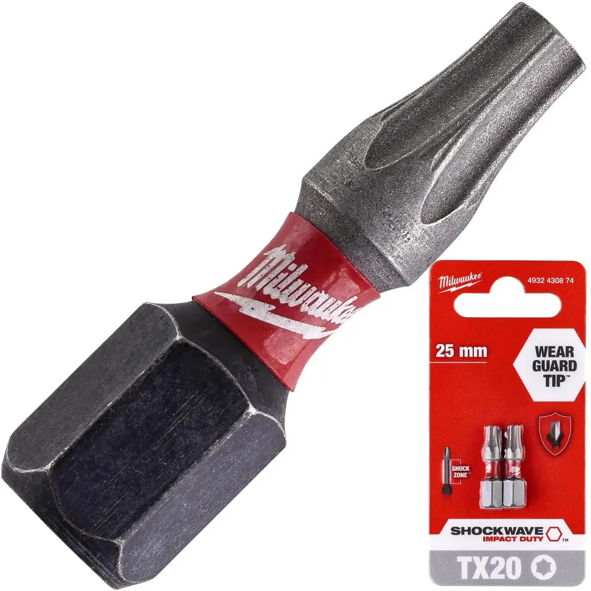 Milwaukee Screwdriver Bits Shockwave Impact Duty Ph Pz Tx Hex Sl Blister Packed 1