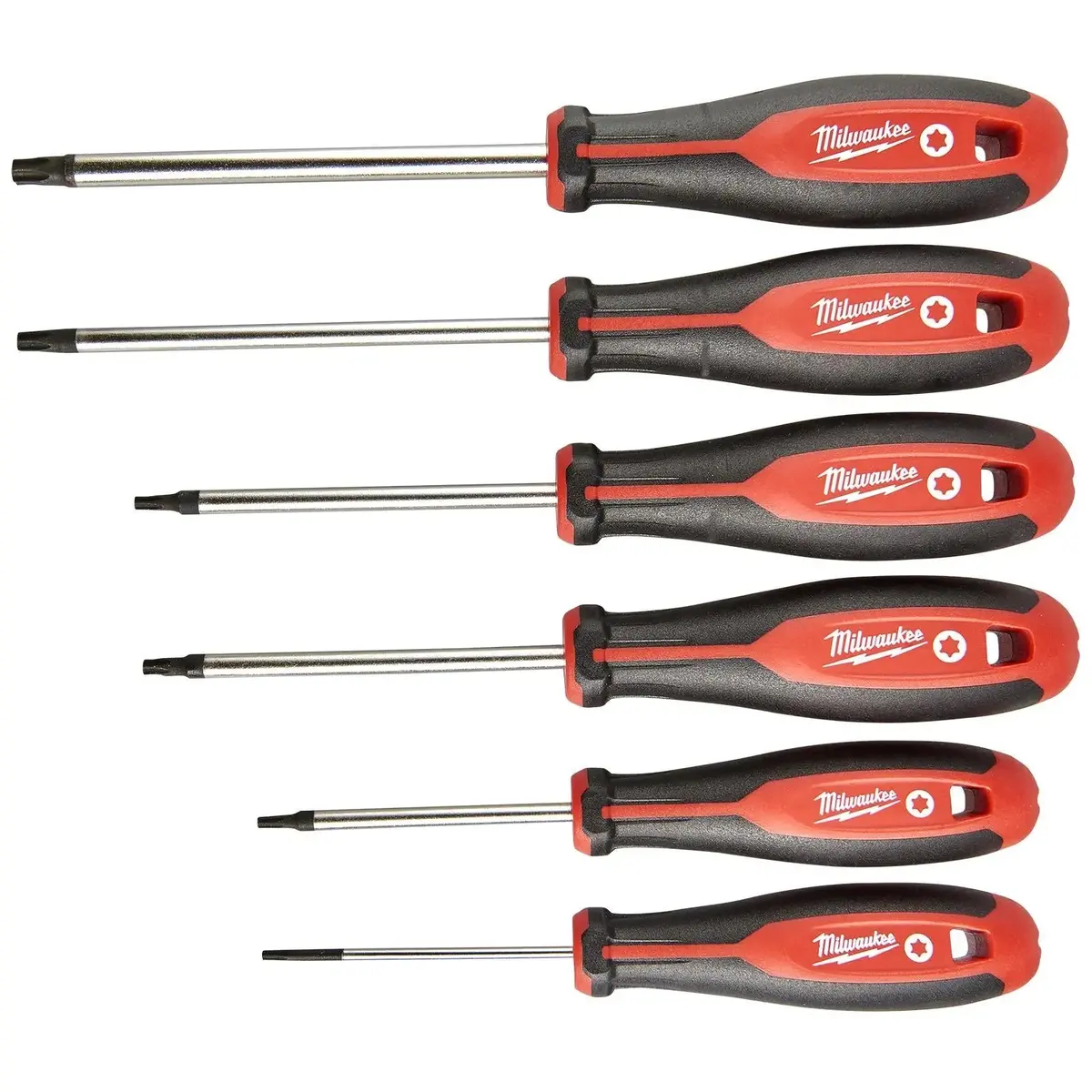 Milwaukee Screwdriver Set Tri-Lobe Torx 6 Piece T10-T40 1