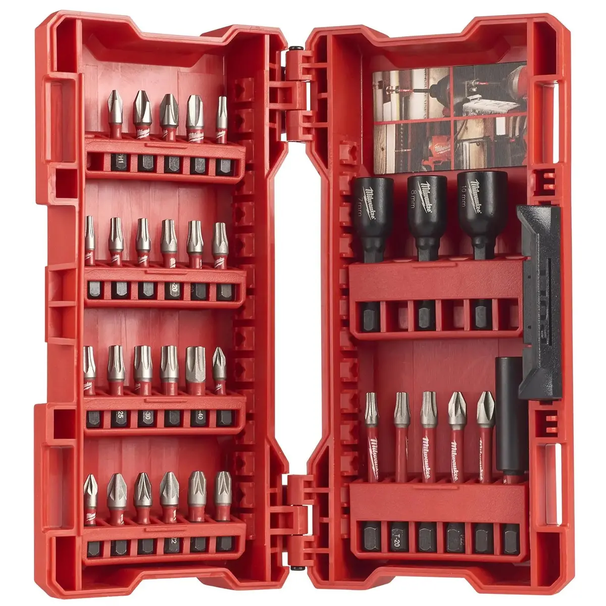 Milwaukee Screwdriver And Nut Driver Bit Set 32 Piece Shockwave Impact Duty 1