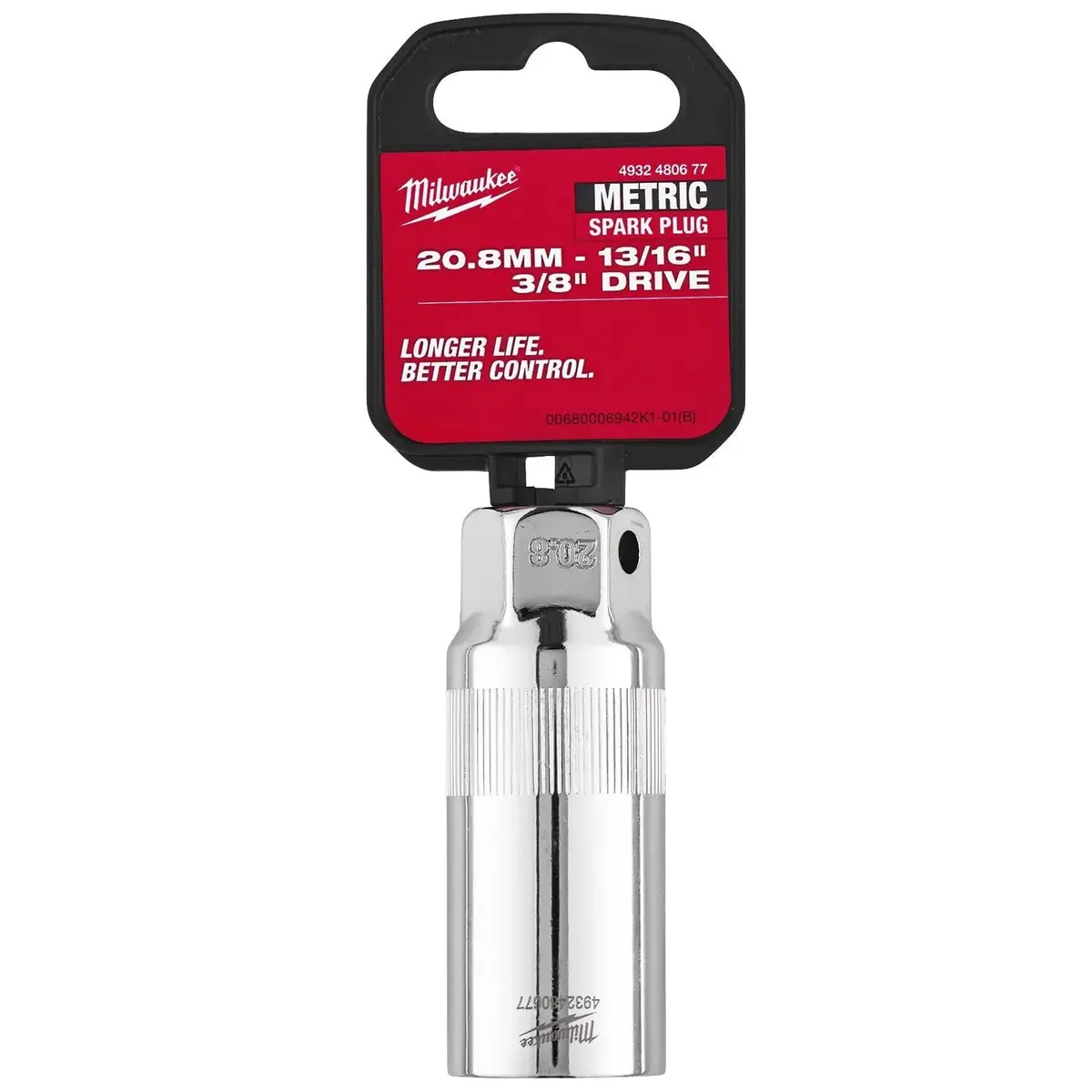 Milwaukee Spark Plug Socket 3/8" Drive 20.8Mm 1