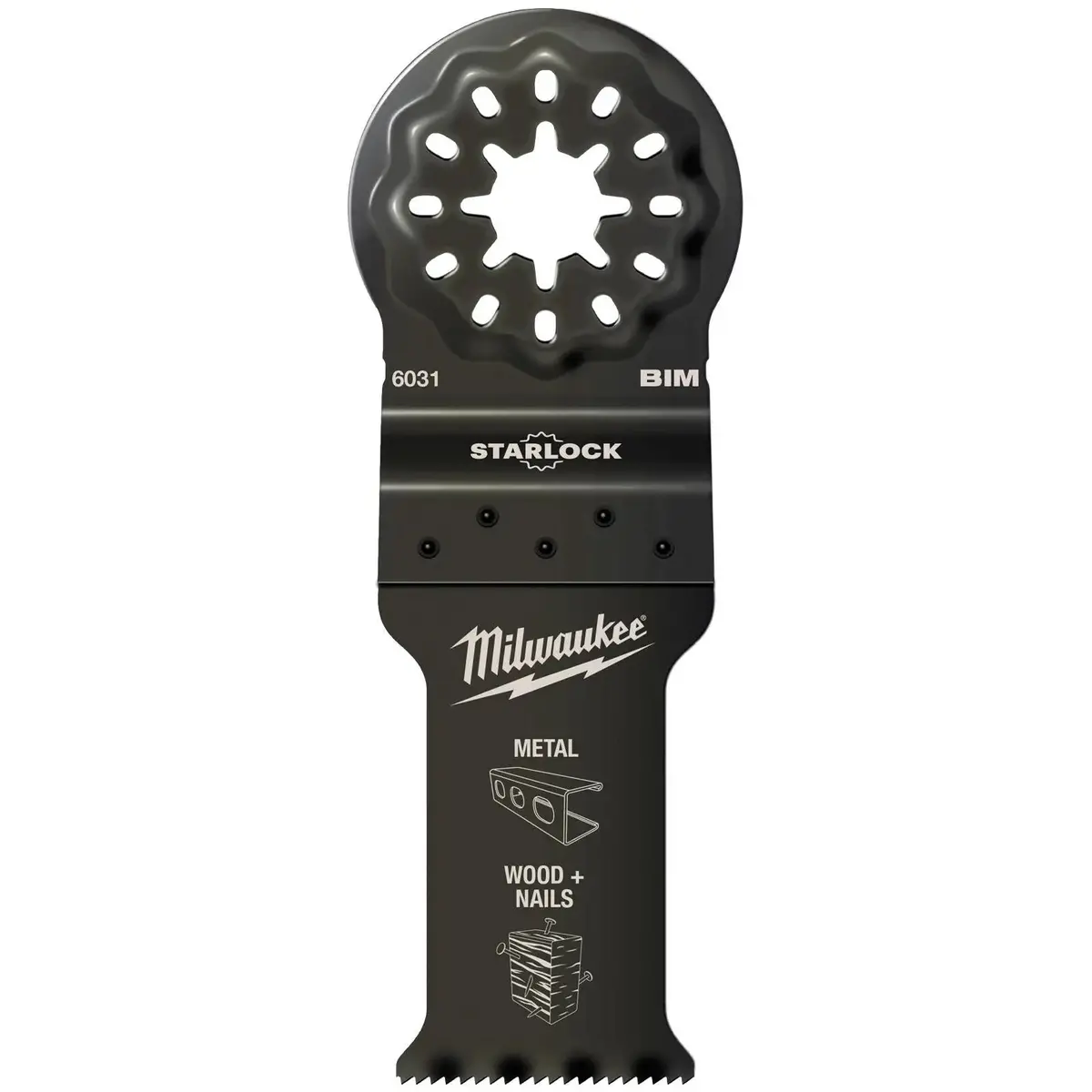 Milwaukee Starlock Multi Material Cutting Multi Tool Blade 28Mm Plunge Bi-Metal 1