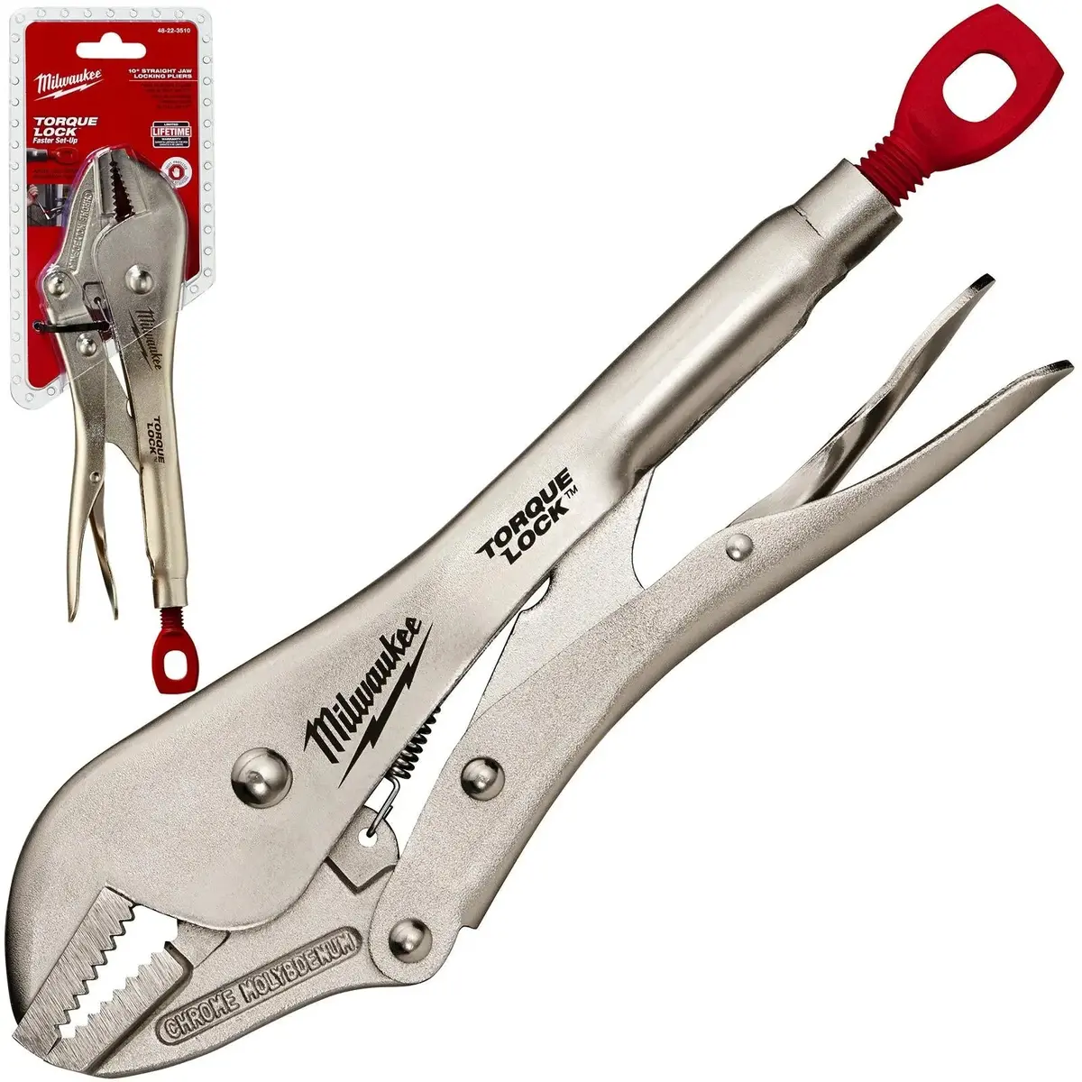 Milwaukee Torque Lock Straight Jaw Locking Pliers 250Mm 10In 1