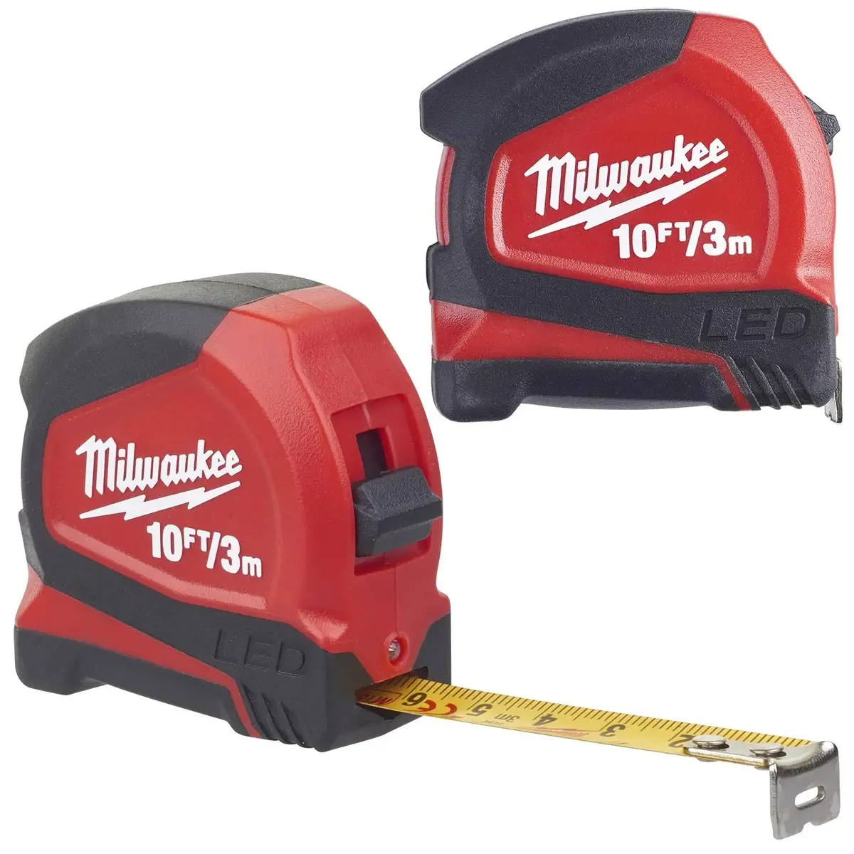 Milwaukee Tape Measure 3M 10Ft Metric Imperial With Led Light 12Mm Blade Width 1