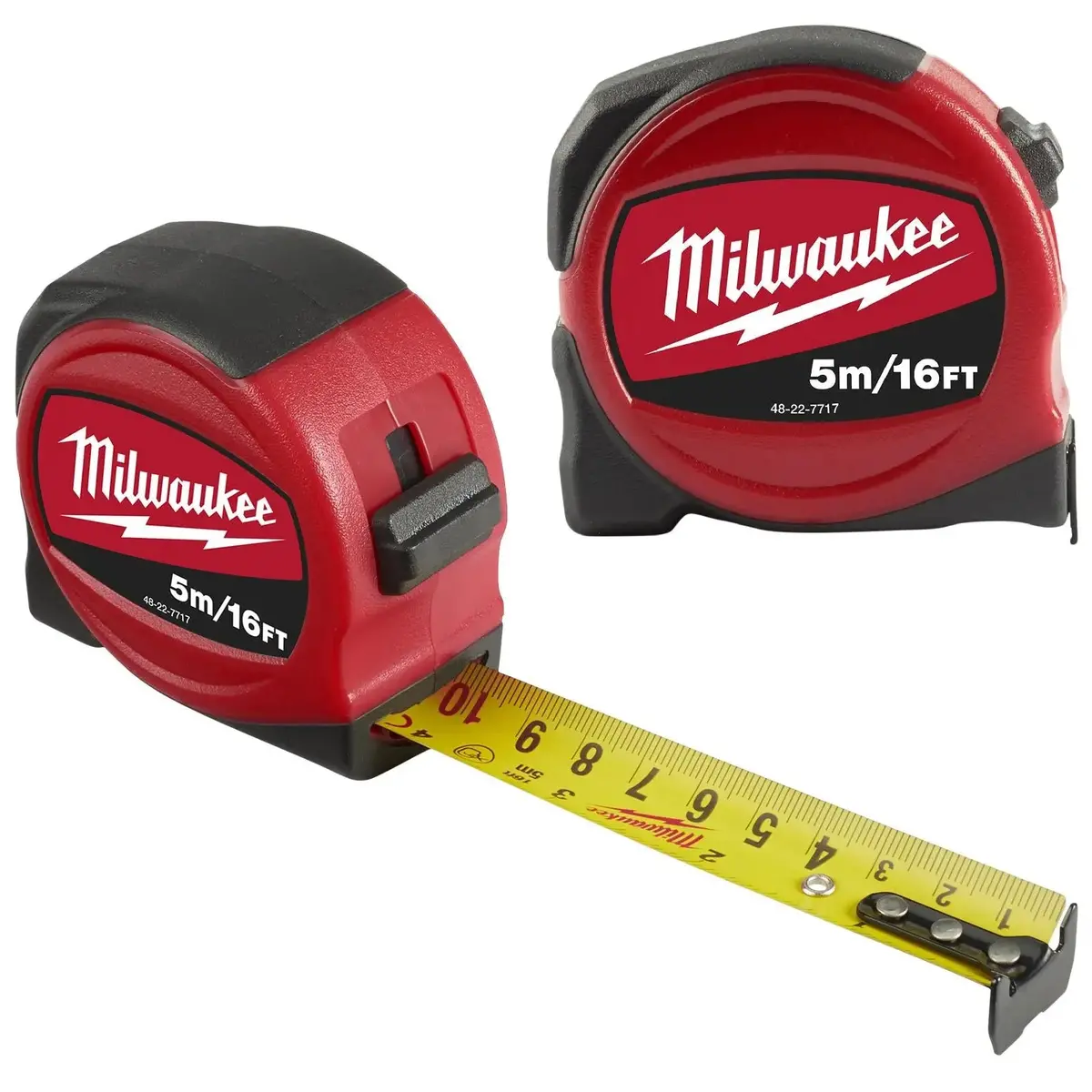 Milwaukee Tape Measure 5M 16Ft Metric Imperial Slimline Pocket Tape 25Mm Blade Width 1