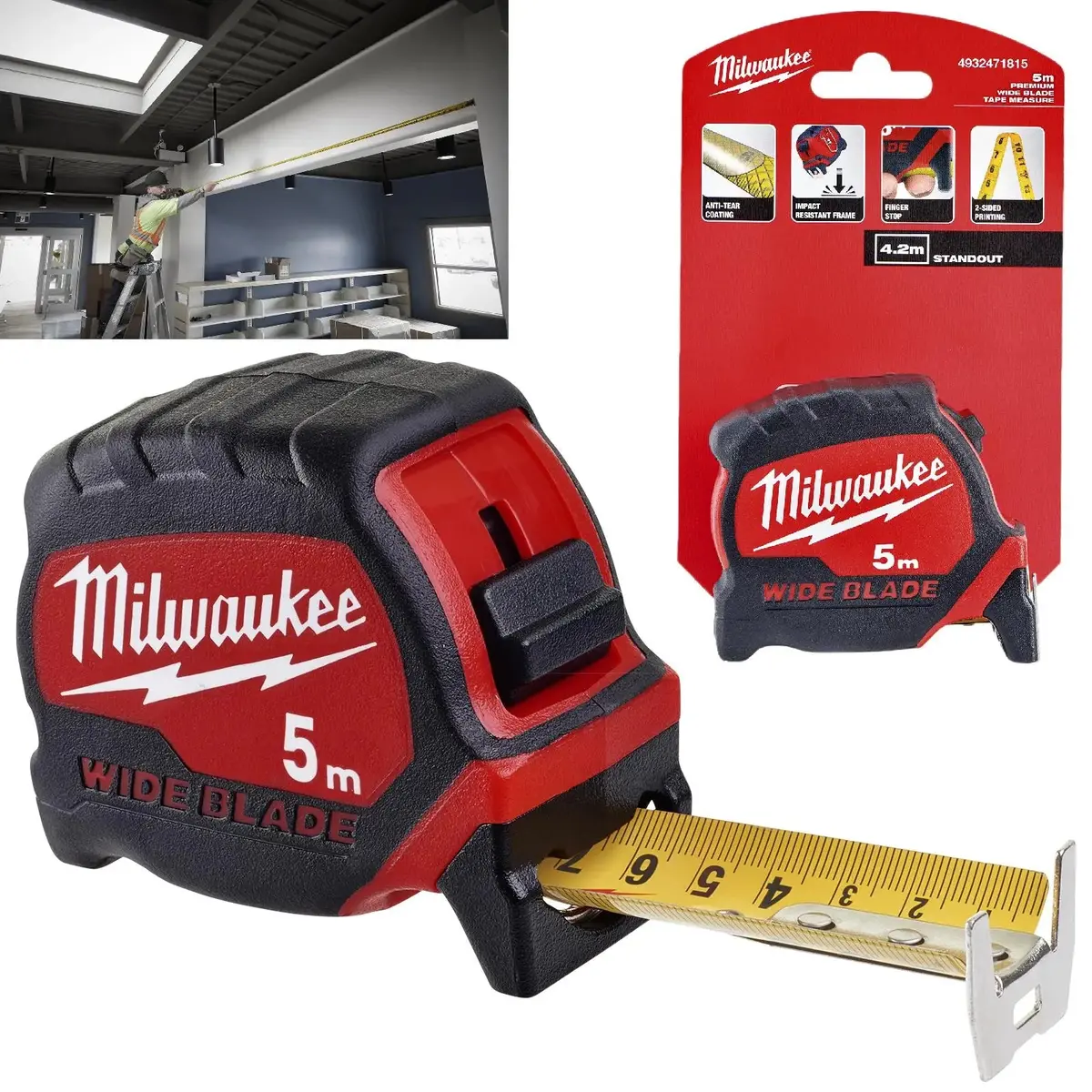 Milwaukee Tape Measure 5M Premium Wide Blade 33Mm Metric 1