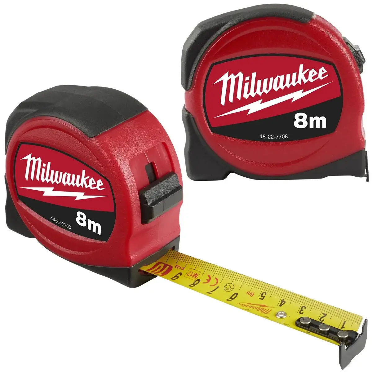 Milwaukee Tape Measure 8M Metric Slimline Pocket Tape 25Mm Blade Width 1