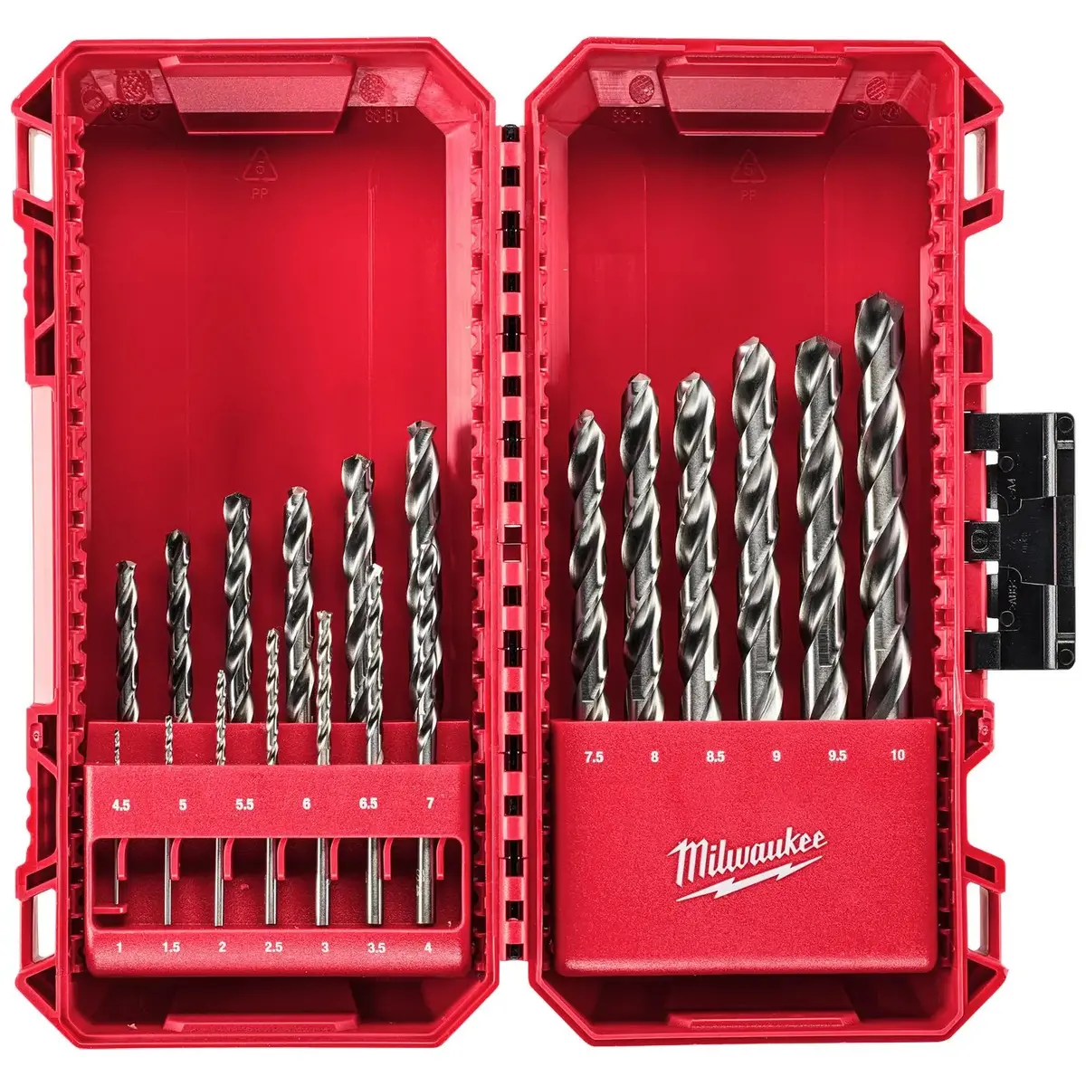 Milwaukee Thunderweb Metal Drill Bit Set Hss-G 19Pc 1-10Mm Packout Compatible 1