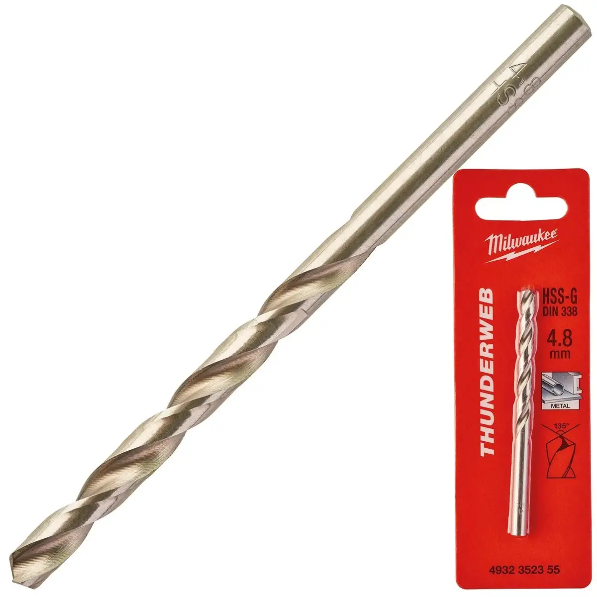 Milwaukee Thunderweb Metal Drill Bits Hss-G Ground Din338 4.2-13.0Mm 3