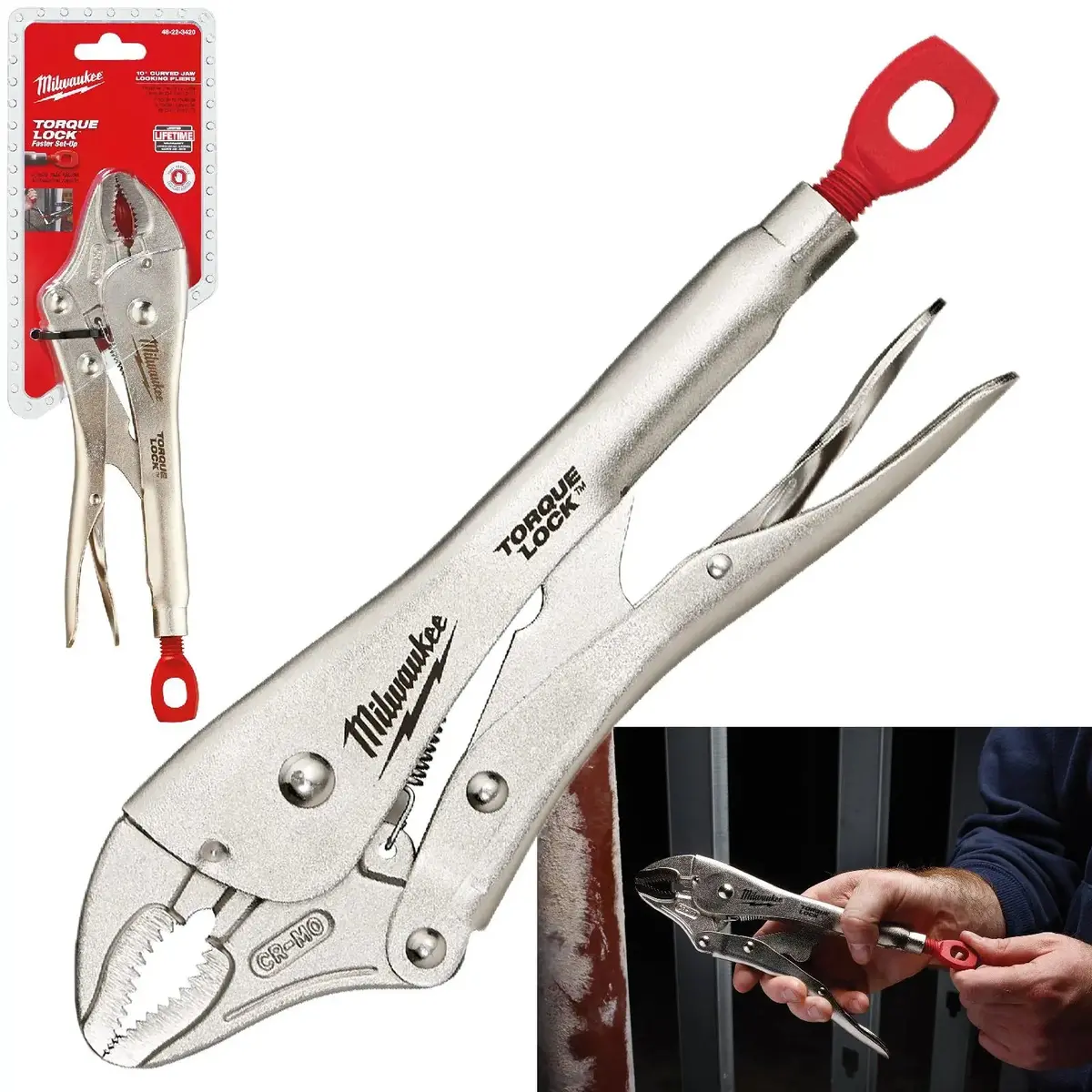 Milwaukee Torque Lock Curved Jaw Locking Pliers 254Mm 10In 1