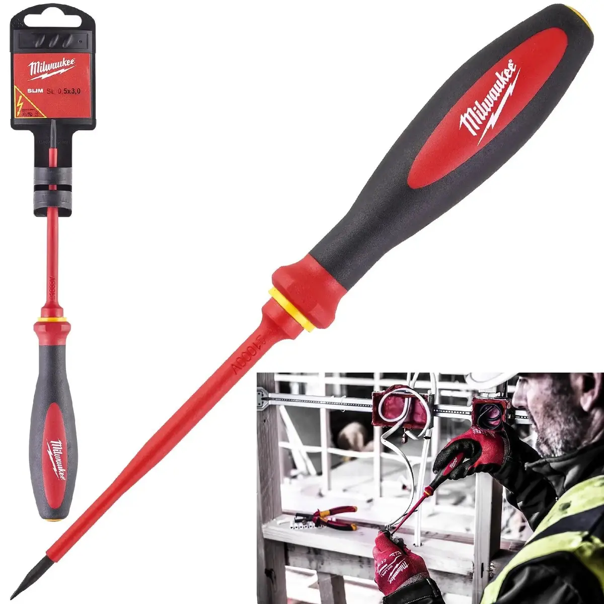 Milwaukee Vde Slim Screwdriver Slotted 0.5Mm X 3Mm X 100Mm 1