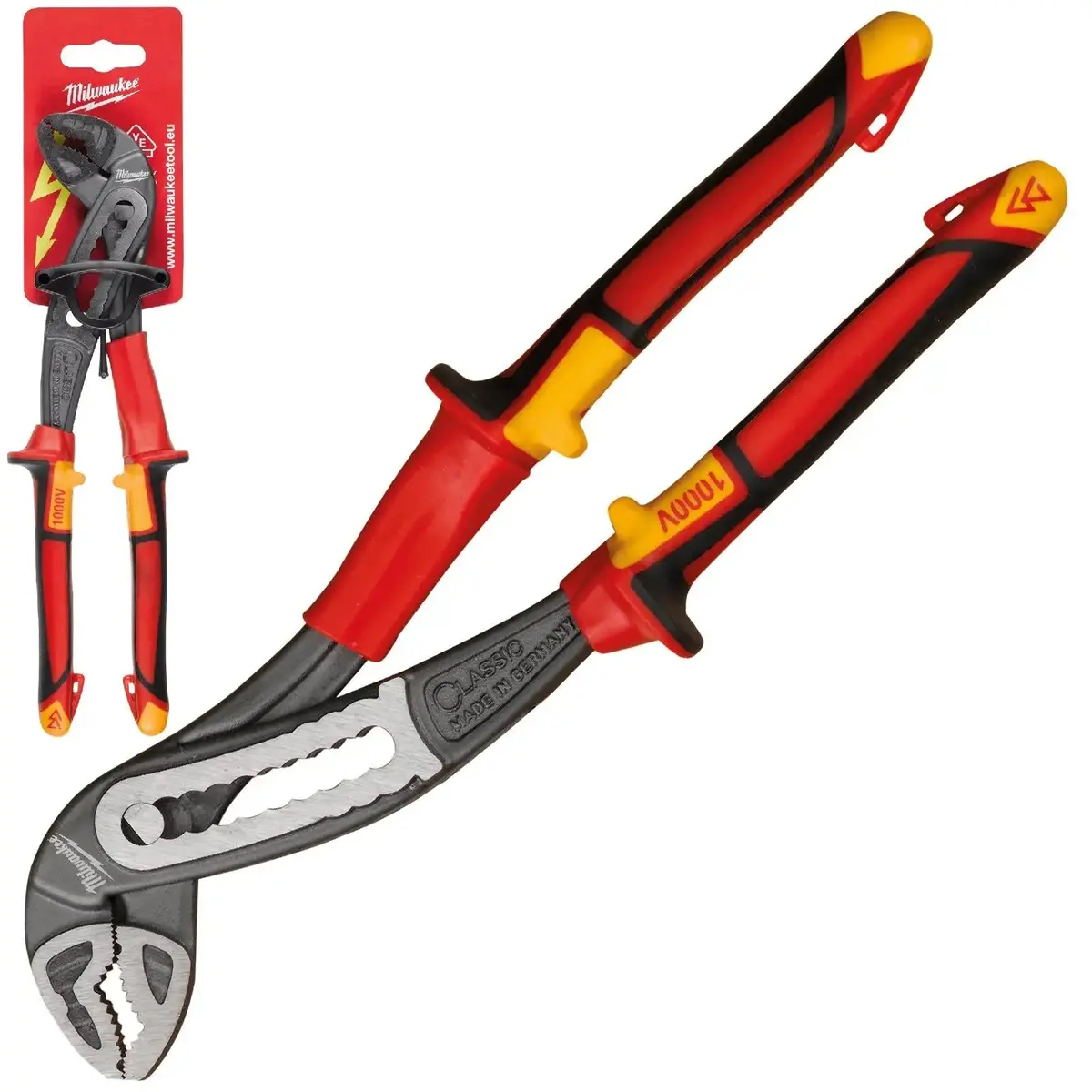 Milwaukee Vde Water Pump Pliers 240Mm Insulated 10,000V 1