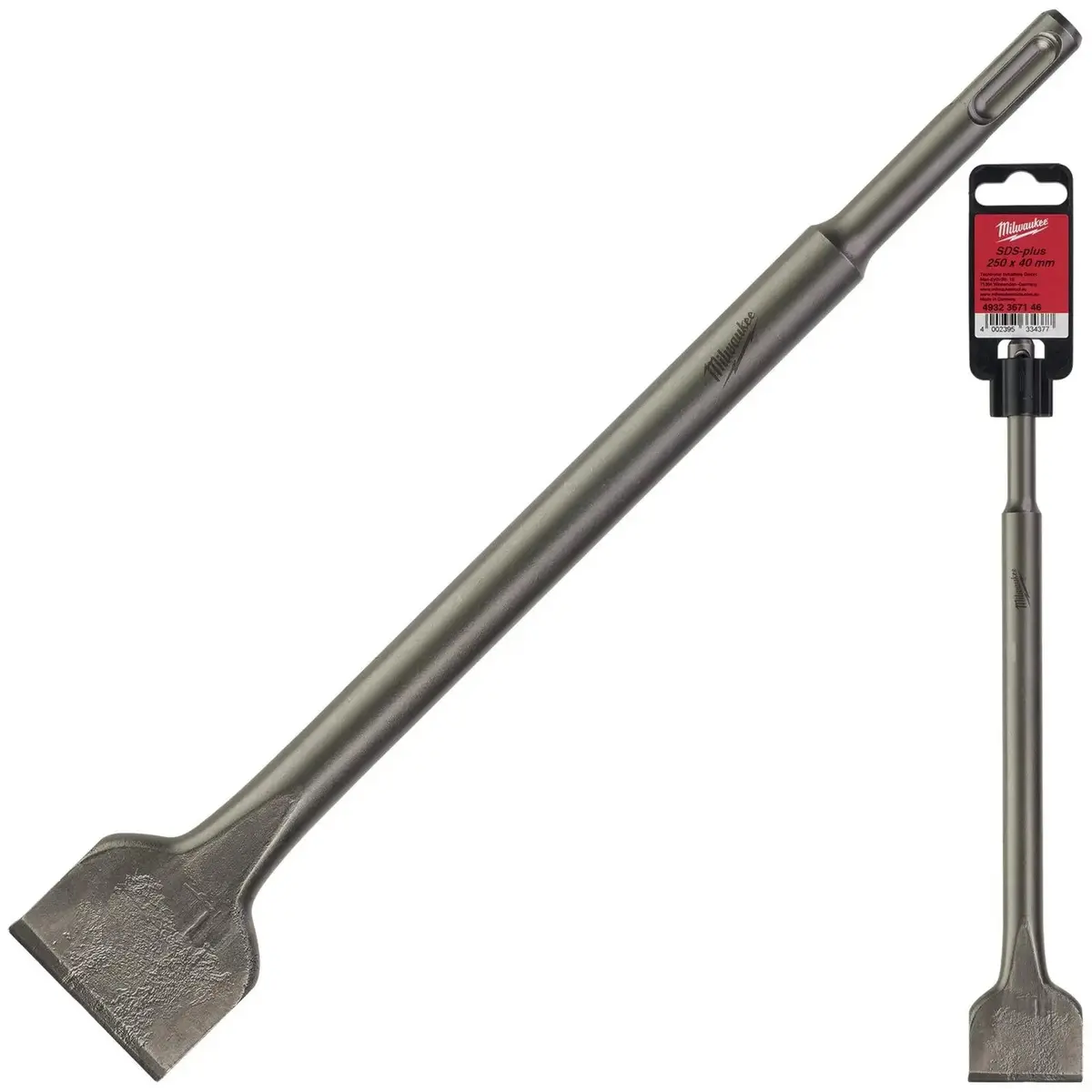 Milwaukee Wide Chisel Sds Plus 40Mm X 250Mm Length 1