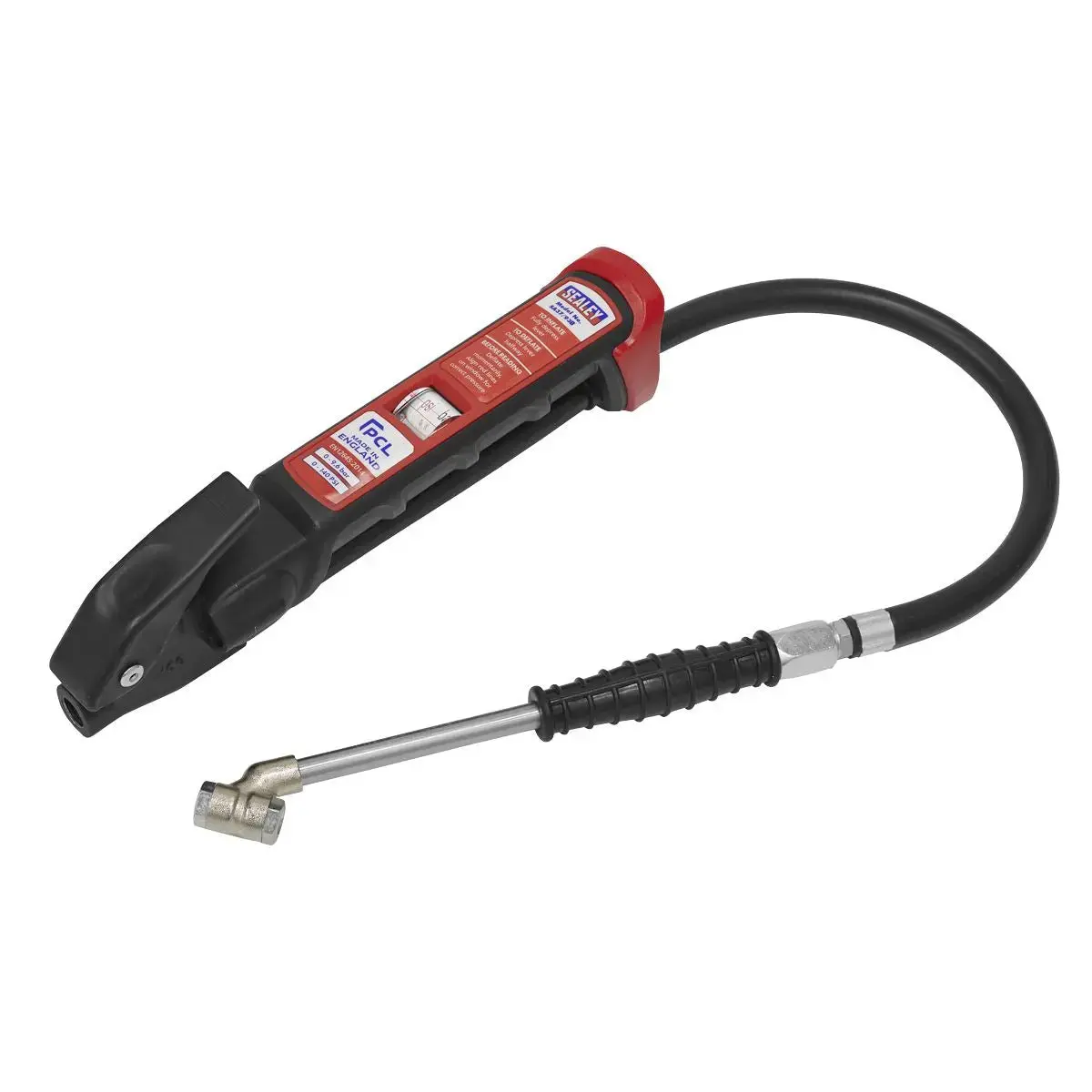 Pcl Anodised Tyre Inflator With Twin Push-On Connector 1