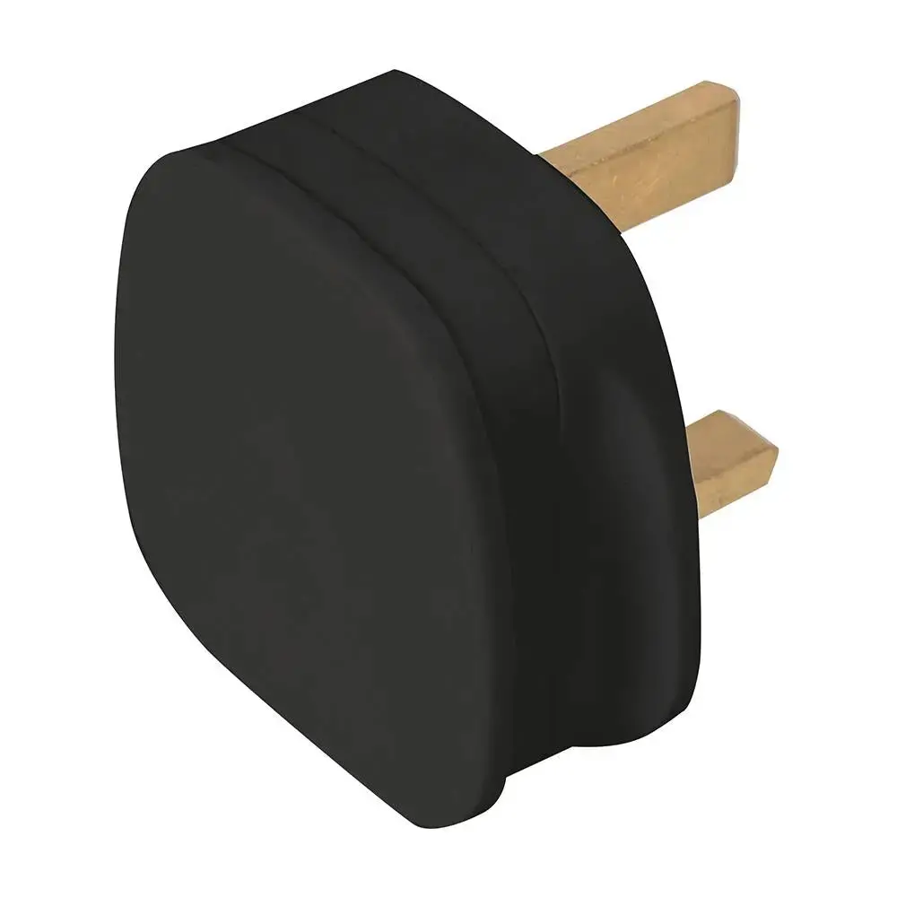 Powermaster 13A Fused Plug Black 488289 1