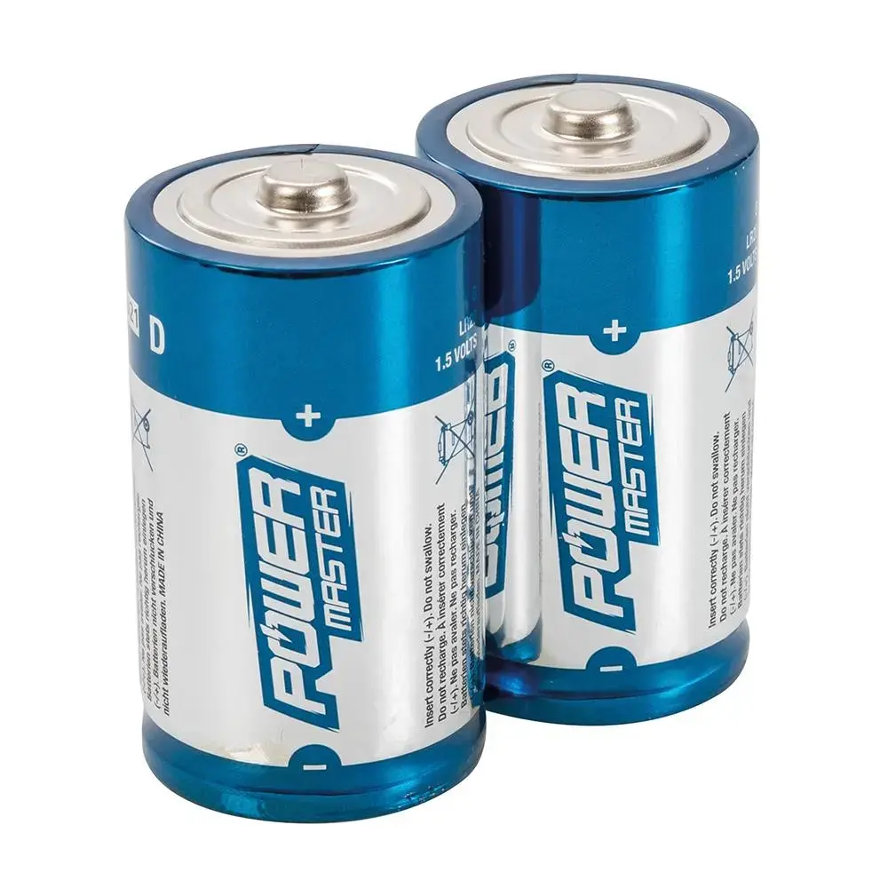 Powermaster D-Type Super Alkaline Battery Lr20 2Pk 485322 1