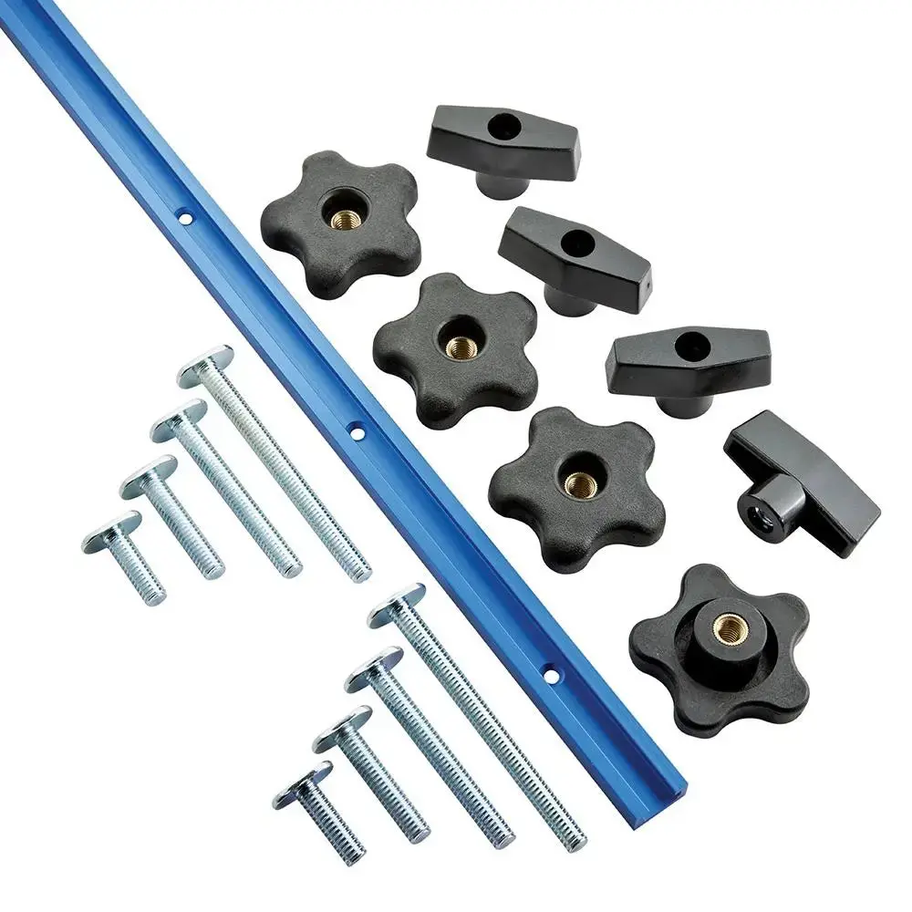 Rockler Universal T-Track Set 17Pce 1219Mm (4Ft) 679127 1