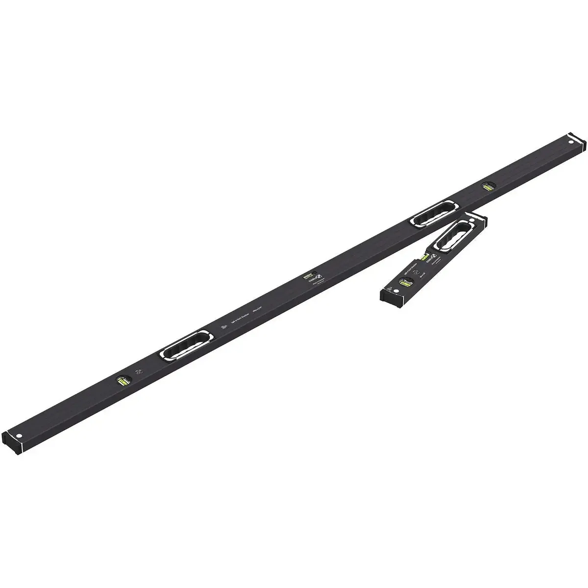 Stabila Dark Shadow Type 196-2 Spirit Level Set Twin Pack 40Cm 183Cm Limited Edition 20208 1