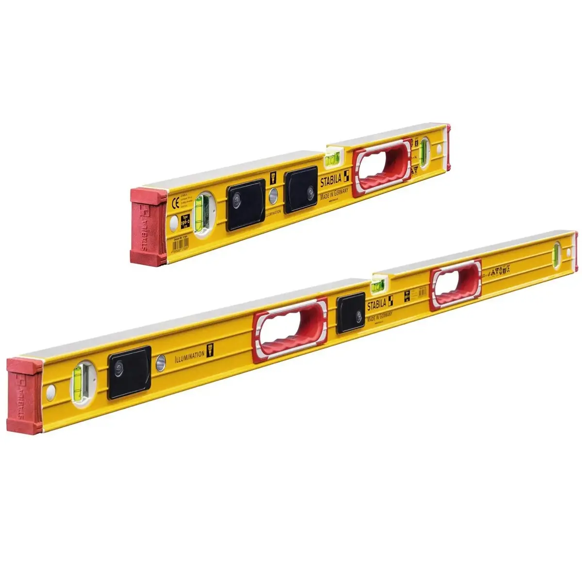 Stabila Type 196-2 Led Spirit Level Illuminated Vials - Choose Size 1
