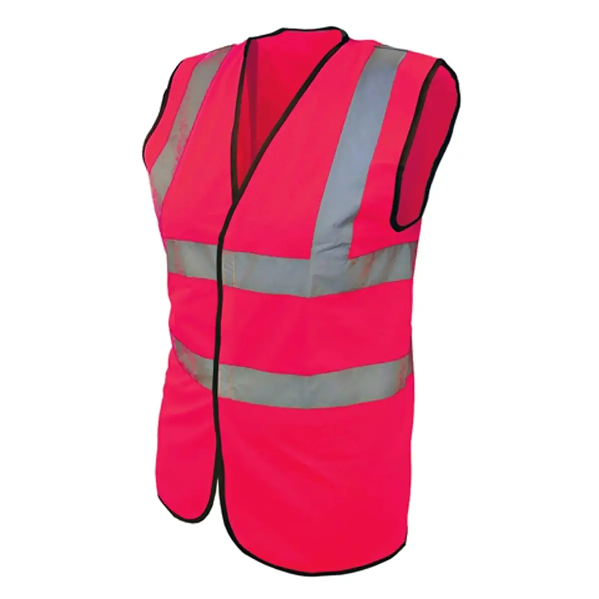 Scan Pink High Visibility Safety Waistcoat Vest 1