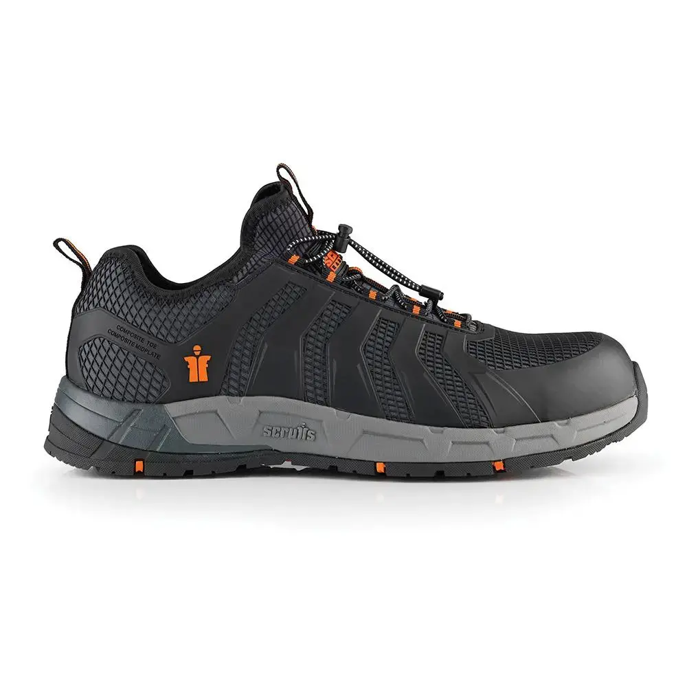 Scruffs Argon Safety Trainers Black - Choose Size 1