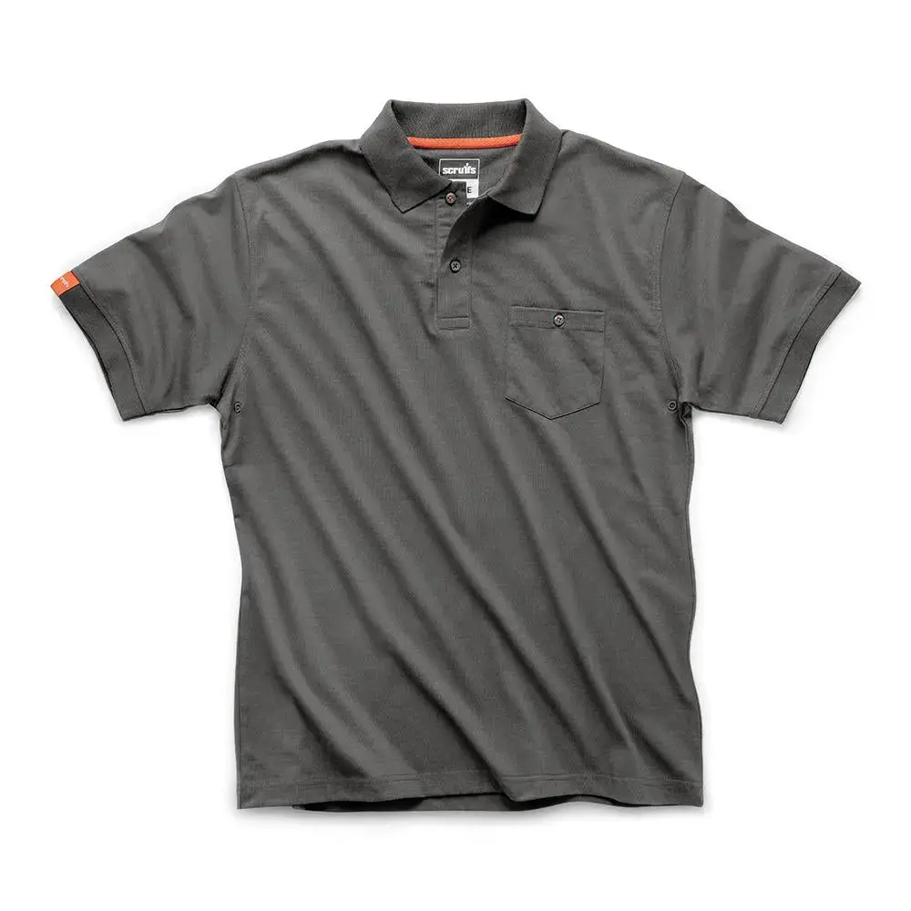Scruffs Eco Worker Polo Shirt Graphite - Choose Size 1