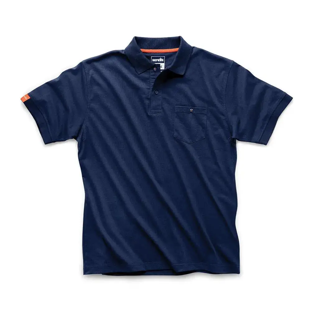 Scruffs Eco Worker Polo Shirt Navy - Choose Size 1