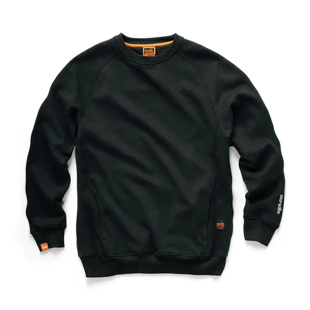 Scruffs Eco Worker Sweatshirt Black - Choose Size 1