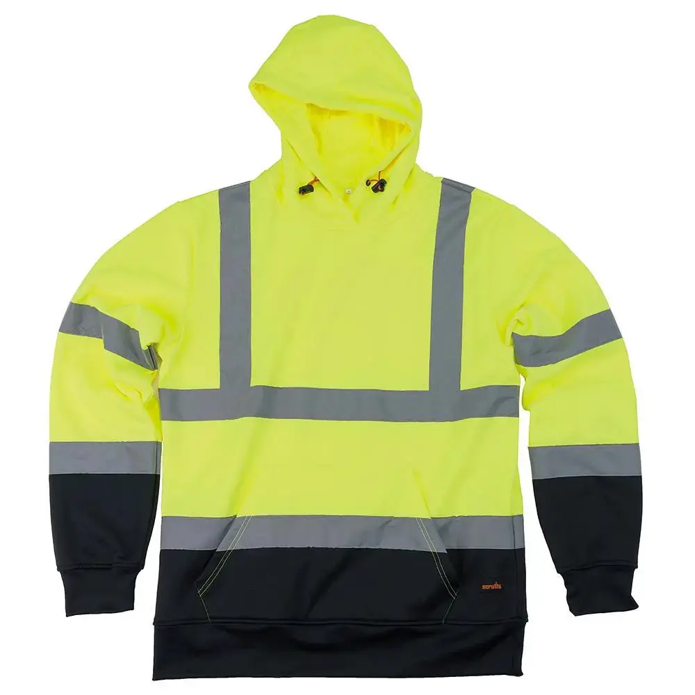 Scruffs High Visibility Hoodie Class 2 Yellow / Navy - Choose Size 1