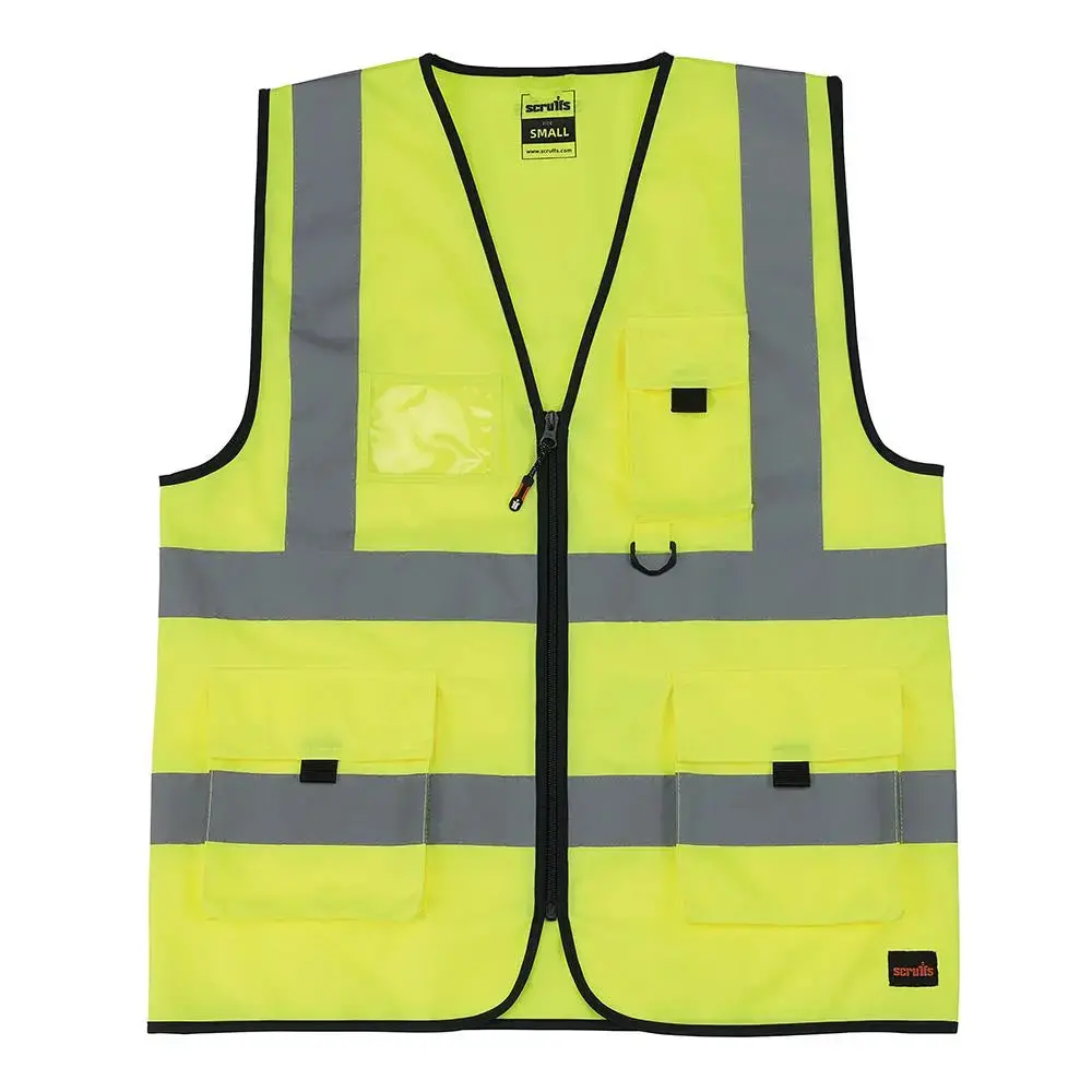 Scruffs High Visibility Technical Vest Class 2 Yellow - Choose Size 1