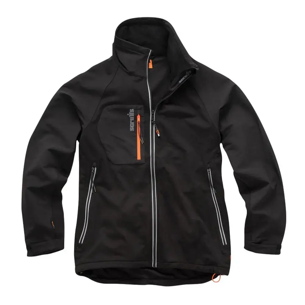 Scruffs Trade Flex Softshell Jacket Black - Choose Size 1