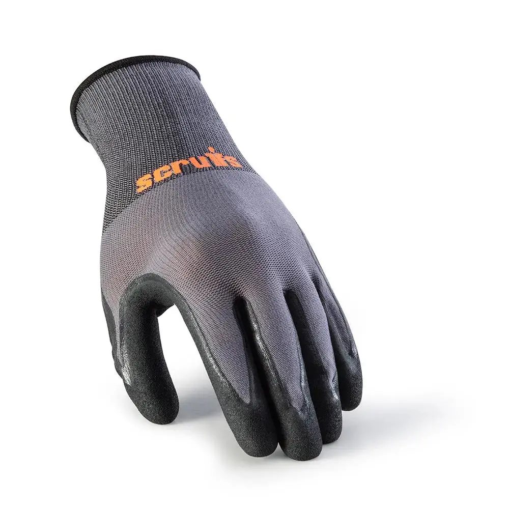 Scruffs Worker Gloves Grey 5Pk L / 9 T55230 1