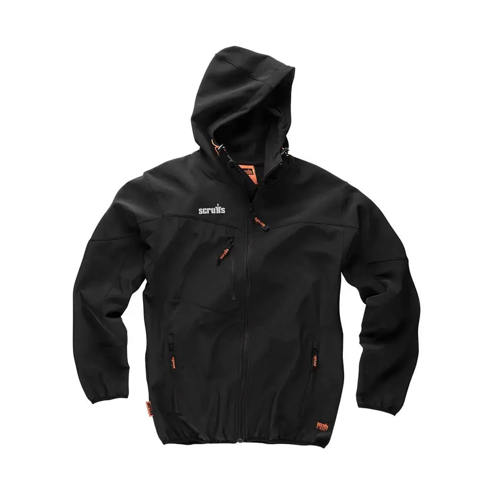 Scruffs Worker Softshell Jacket Black - Choose Size 1