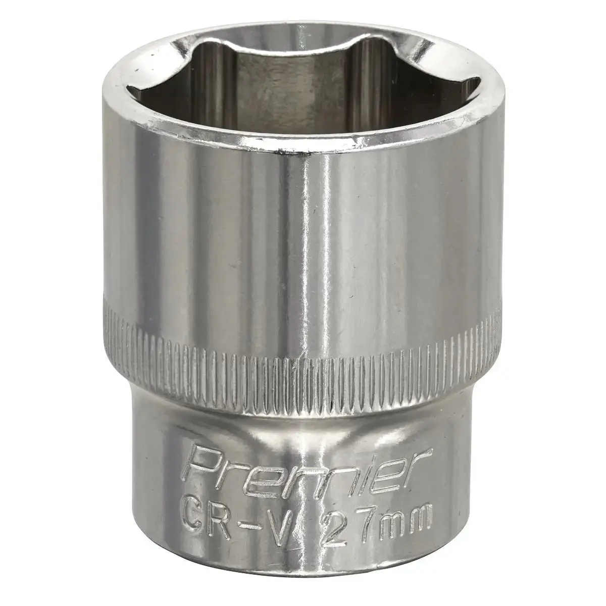 Sealey 1/2" Drive Socket 27Mm Walldrive Premier Square Fully Polished Wrench 1
