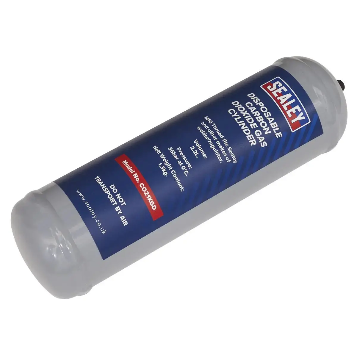 Sealey 1.3Kg Disposable Carbon Dioxide Gas Cylinder 1