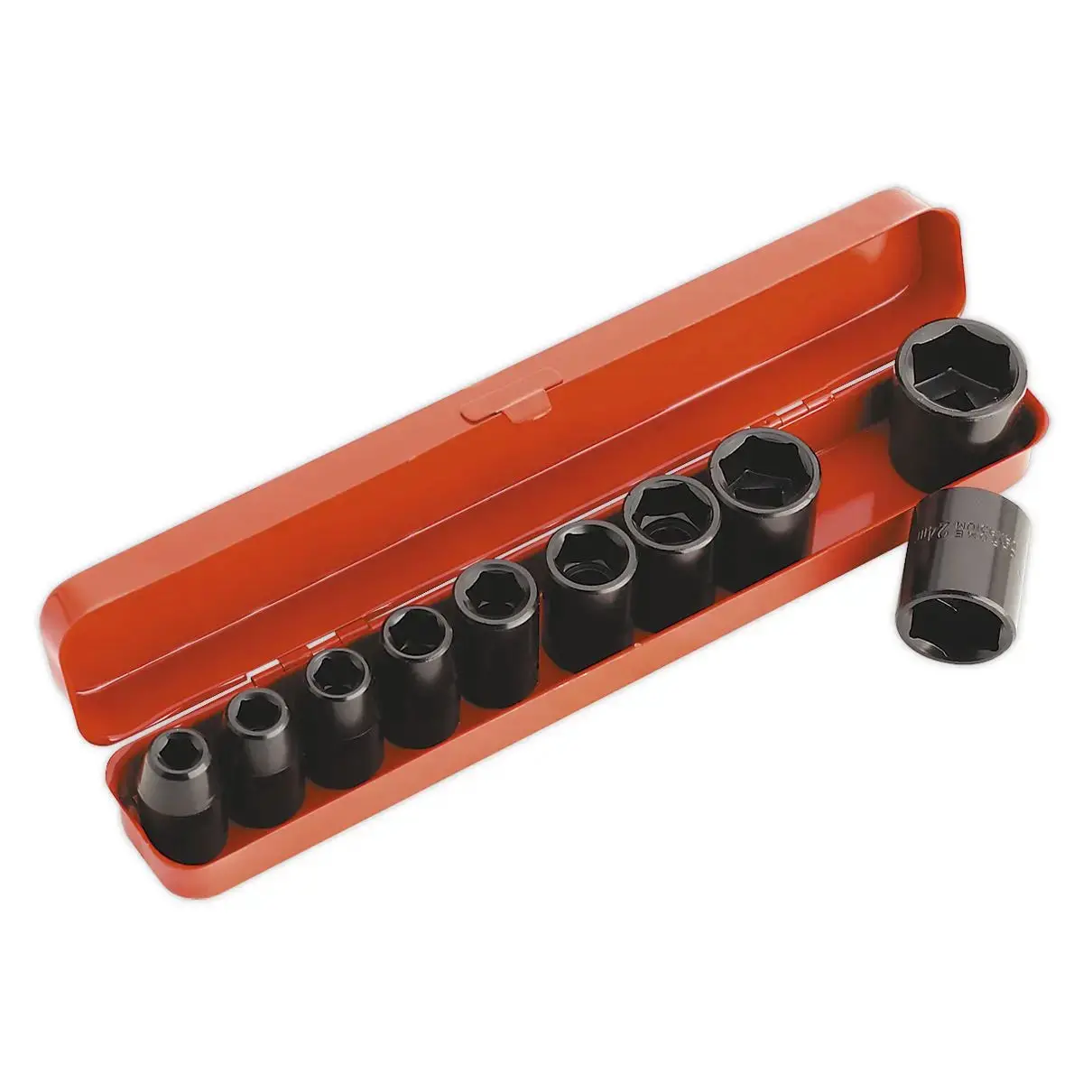 Sealey 10 Piece 1/2" Drive Impact Socket Set 9-27Mm Walldrive 1