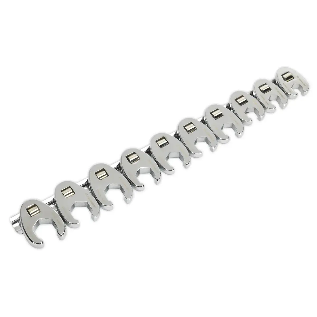 Sealey 10 Piece 3/8" Drive Metric Crow Foot Spanner Set 10-19Mm Crows Feet 1