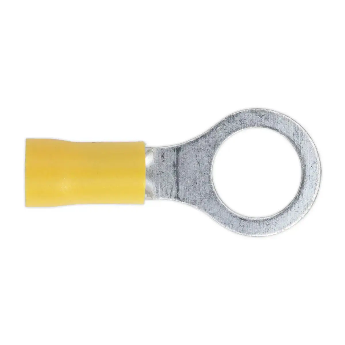 Sealey 100 Pack 10.5Mm (3/8") Yellow Easy Entry Ring Terminal 1