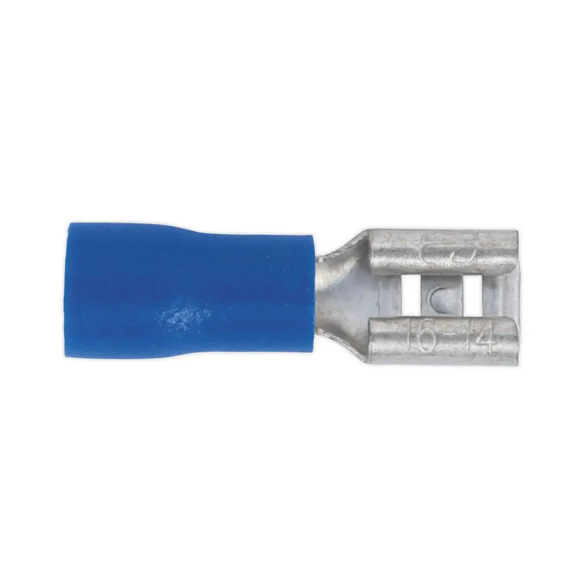 Sealey 100 Pack 4.8Mm Blue Push On Female Terminal 1