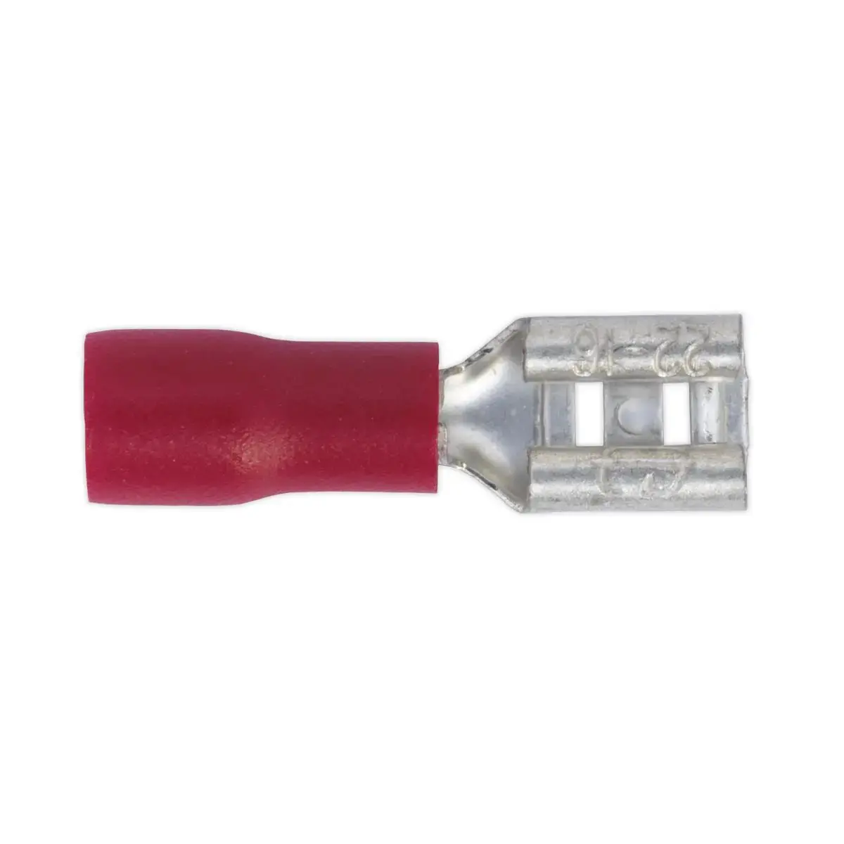 Sealey 100 Pack 4.8Mm Red Push On Female Terminal 1