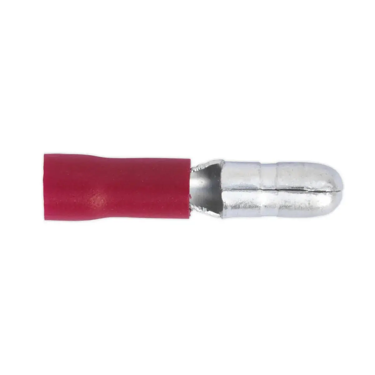 Sealey 100 Pack 4Mm Red Male Bullet Terminal 1