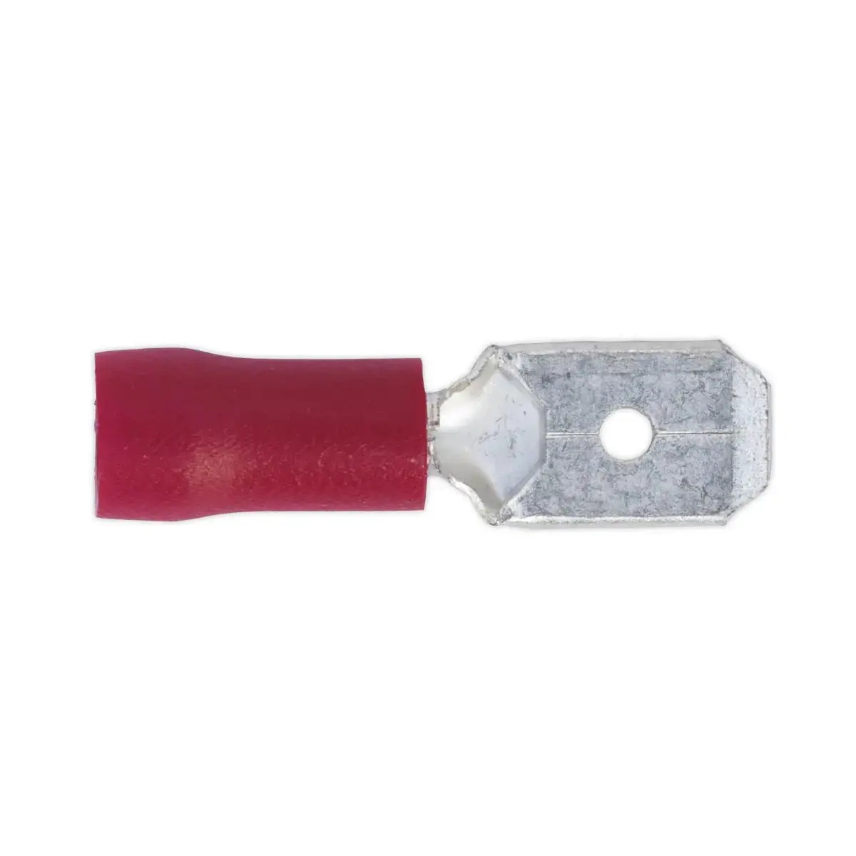 Sealey 100 Pack 6.3Mm Red Push On Male Terminal 1