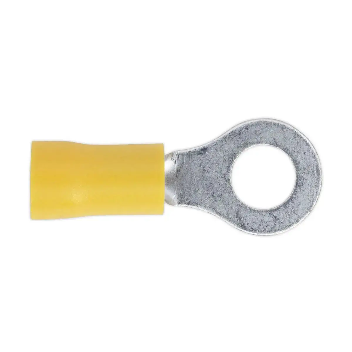 Sealey 100 Pack 6.4Mm (1/4") Yellow Easy Entry Ring Terminal 1