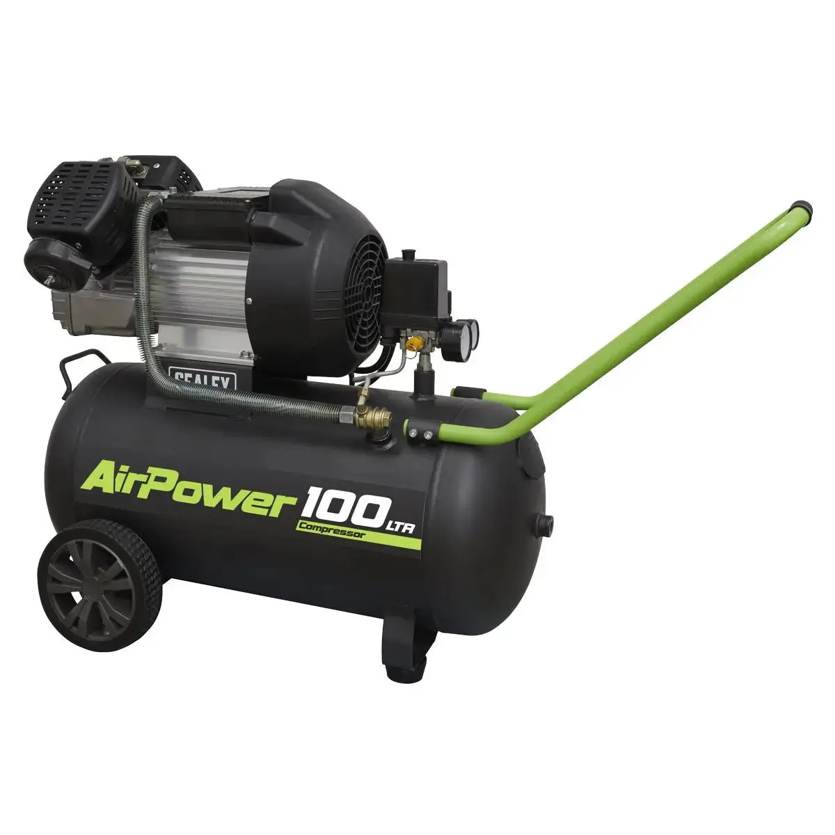 Sealey 100L V-Twin Direct Drive Air Compressor 3Hp 1
