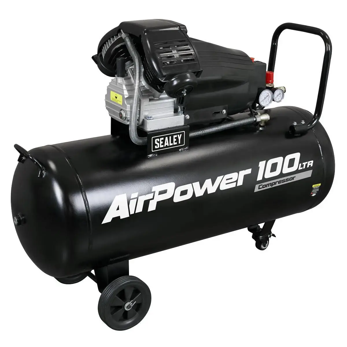 Sealey 100L V-Twin Direct Drive Air Compressor 3Hp 1