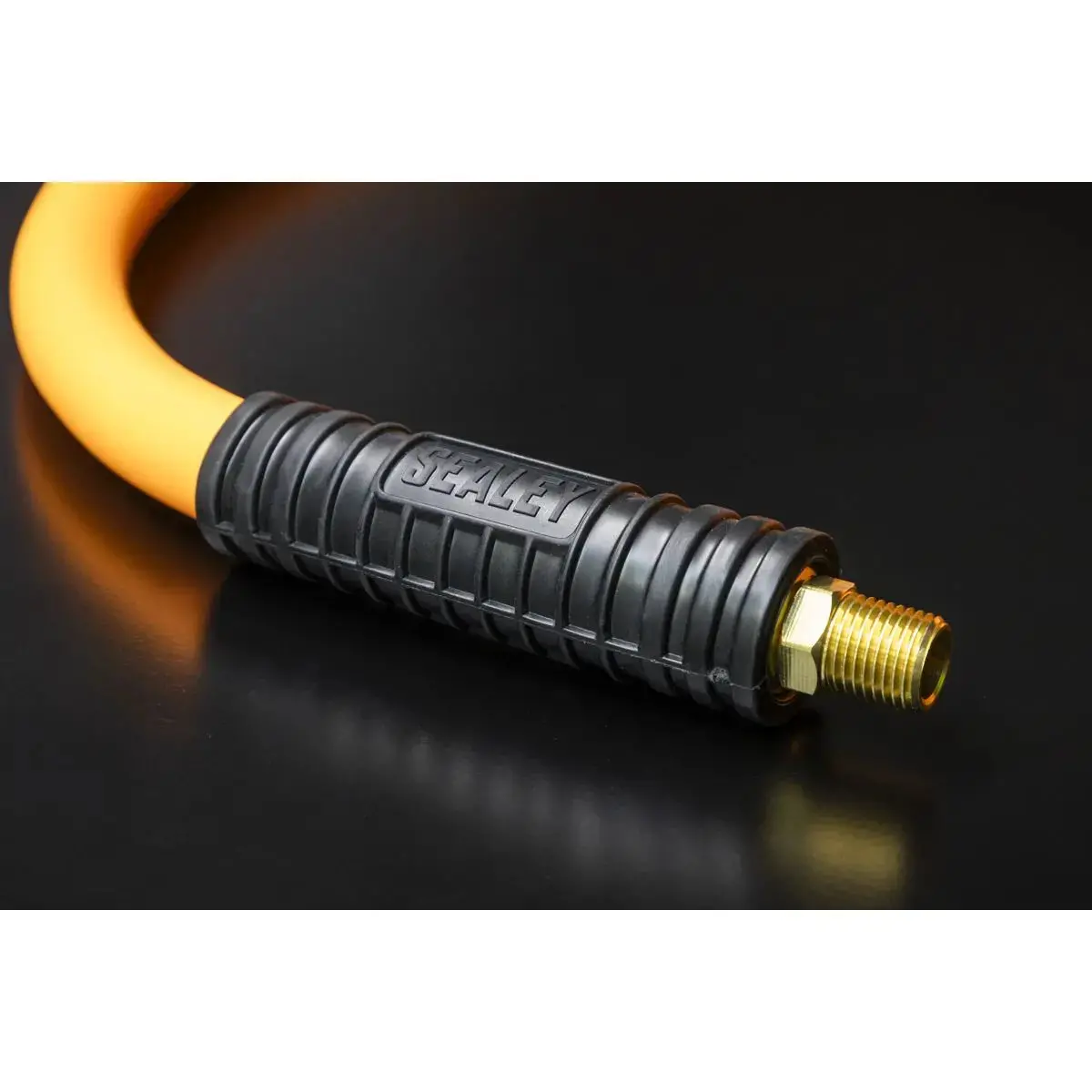 Sealey 10M X Ø10mm Hybrid High Visibility Air Hose With 1/4" Bsp Unions 2