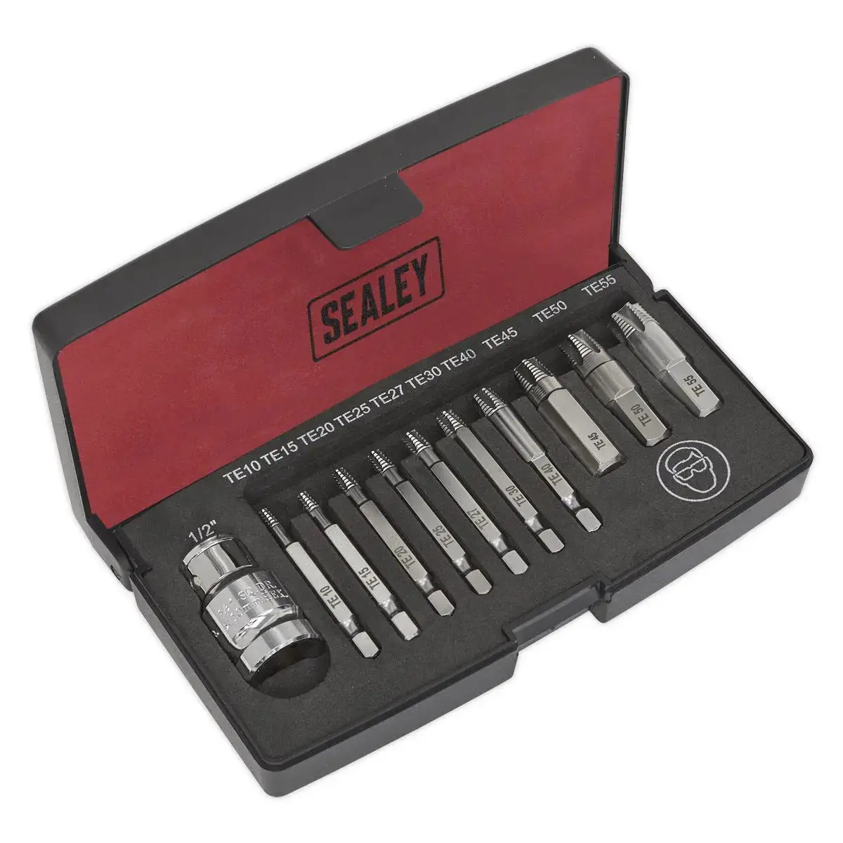 Sealey 11 Piece Trx-Star Fitting Screw Extractor Set E10-E55 1