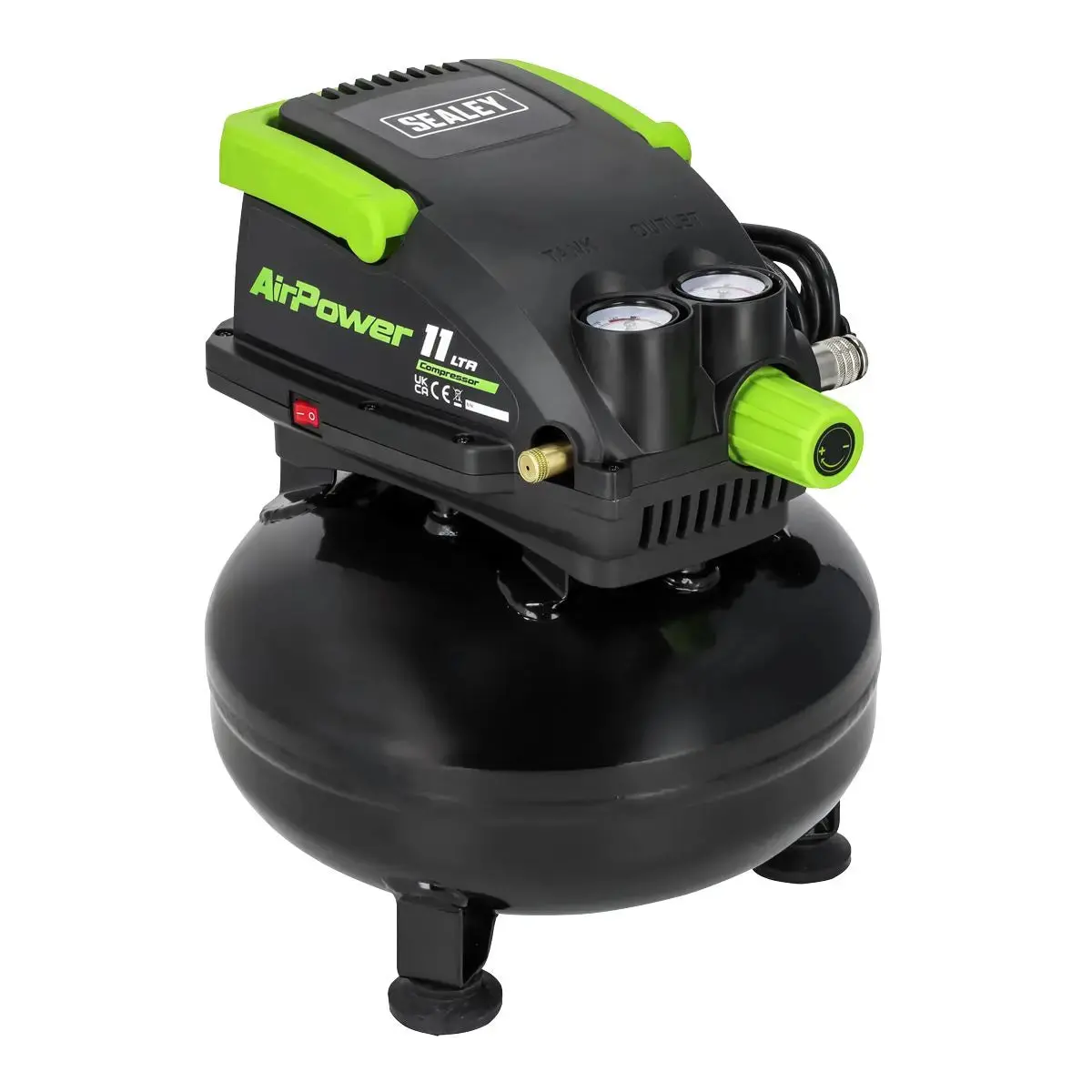 Sealey 11L Oil Free Direct Drive Air Compressor 0.5Hp 1